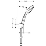 HANSGROHE - Croma 100 Sprchová souprava Mono, chrom 27574000