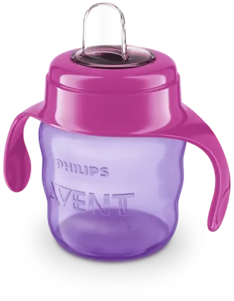 Philips Avent Hrneček Classic SCF551 růžová / 200 ml / od 6 měsíců / s náustkem a držadly