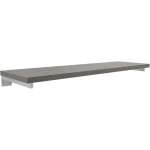 CERANO Deska pod umyvadlo Navira Pro + 2 skryté konzole - betonově šedá - 100x46x3,6 cm