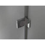 MEXEN/S - Lunar L sprchové dveře křídlové levé 140, transparent, chrom 834SL-140-050-01-00-L
