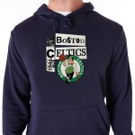 New Era Pánská mikina Boston Celtics NBA Newspaper Script Hoodie Velikost: L
