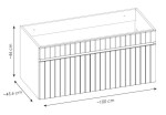 COMAD - Skříňka pod umyvadlo 100cm 1 zásuvka ICONIC CASHMERE 5907611656273
