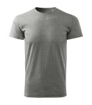 Heavy New Free tričko unisex tmavě šedý melír S