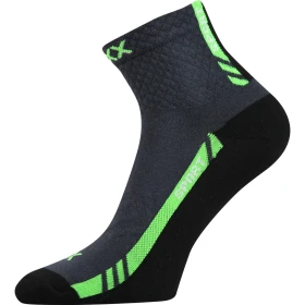VOXX Ponožky sportovní slabé PIUS s bavlnou TMAVĚ ŠEDÉ (3 páry) 43-46 101775