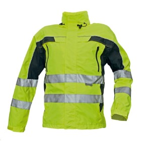 CRV Cerva Bunda Hi-Vis TICINO integrovaná kapuce voděodolné zipy žlutá DOPRODEJ S - žlutá