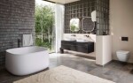 DURAVIT - Wave Vanová baterie do podlahy, matná černá WA5250000046