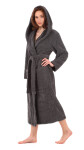 Unisex župan Athena kapucí 3116 antracit Vestis