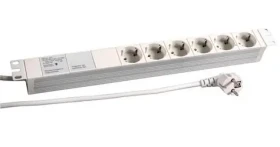 EFB 691689K / Přepěťová ochrana / 19" / 6 zásuvek / 2 m / IP20 (691689K)