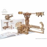 Ugears 3D mechanické puzzle Lokomotiva Letecký simulátor 726 ks