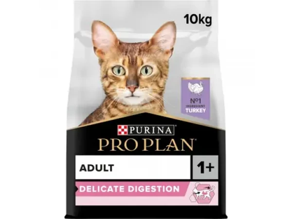 Purina Pro Plan Cat Delicate Digestion Adult krůta 10kg / Granule pro kočky (7613033566509)