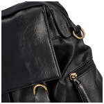 Stylový dámský koženkový batoh Belen , černá