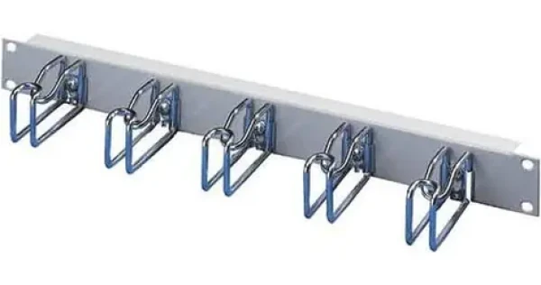 Rittal DK 7257.035 / Kabelový vyvazovací panel / 19" / 1U / 43x105 mm / RAL 7035 (7257035)