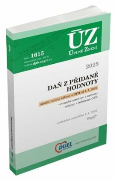 ÚZ č. 1615 - Daň z přidané hodnoty, 2025