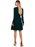 Dámské šaty M487 Tmavě zelená - MOE tmavě zelená 42/XL