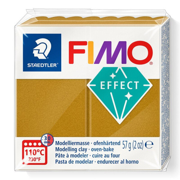 FIMO efekt 57g - metalická zlatá