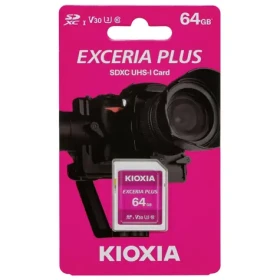 KIOXIA EXCERIA PLUS SDXC 64GB / Class 10 / UHS-I U3 / A1 / V30 / čtení: 98MBs / zápis: 65MBs (LNPL1M064GG4)
