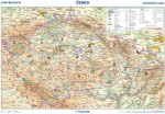 Česko - vlastivědná mapa, 1 : 1 100 000 / obrysová mapa / 46 x 32 cm, 3. vydání