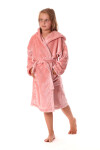 Dětský župan Siena s kapucí 9156 pink pearl - Vestis 140