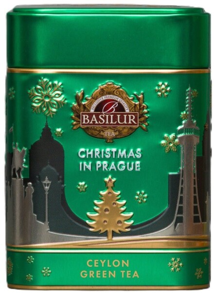 BASILUR Around the World Christmas in Prague Green plech 75g