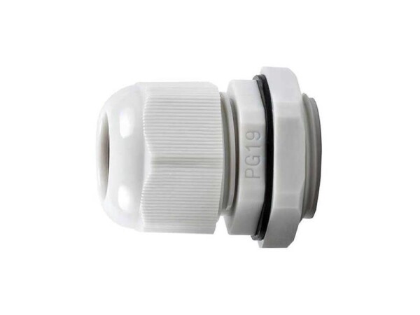 Kabelová průchodka PG-19 pro kabel 12-16mm bílá