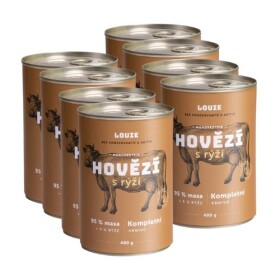 Louie konzerva Hovězí s rýží 8x400g