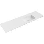 MEXEN - Otis umyvadlo zapuštěné do desky pravá 161 x 46,5, bílá mat 25181601P