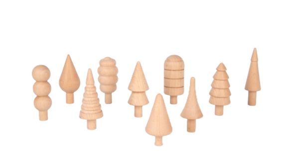 TickiT Dřevěné stromy (10ks)
