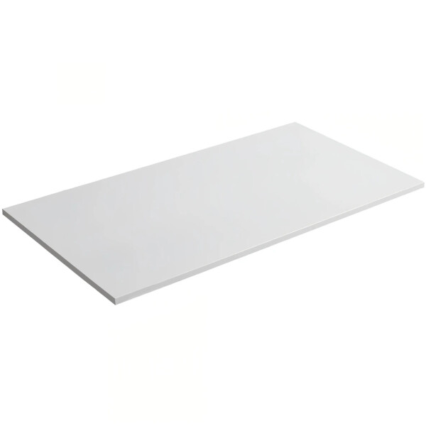 CERANO - Koupelnová deska z litého mramoru Elanys - bílá matná - 100x1,2x46 CER-662035