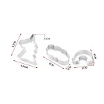 Dortisimo Sada vykrajovátek Jednorožec, duha a mráček