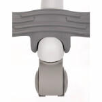 Dětská židle, výškově nastavitelná, šedá síťovina, KA-C806 GREY