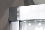 Aquatek - Nobel B2 - Luxusní sprchové dveře zasouvací s brzdou 142-146cm, sklo 8mm NOBELB2145