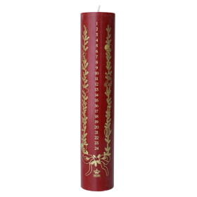 Royal Copenhagen Adventní svíčka Red 25 cm, červená barva, vosk