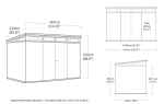 KETER PENT Signature HORIZONTAL domek 11x7 - hnědý