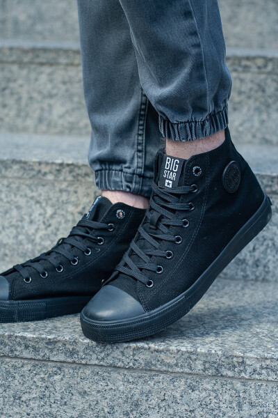 Men's Classic High Sneakers BIG STAR Black Velikost: