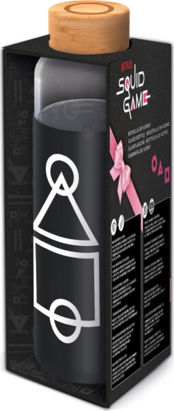 Láhev na pití skleněná s návlekem Squid Games 585 ml - EPEE