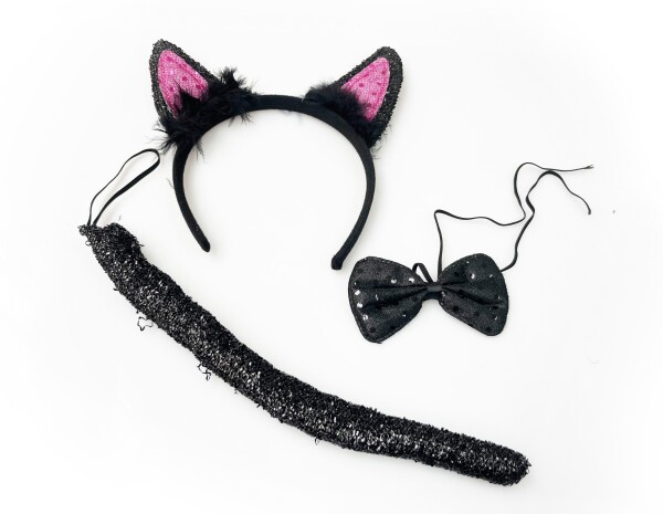 Set karneval - kočka černá