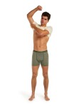 Pánské merino boxerky ICEBREAKER Mens Anatomica Boxers, Lichen/Dark Loden/S velikost: XXL