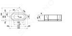 Laufen - Solutions Vana s konstrukcí, 1900x900 mm, bílá H2255210000001