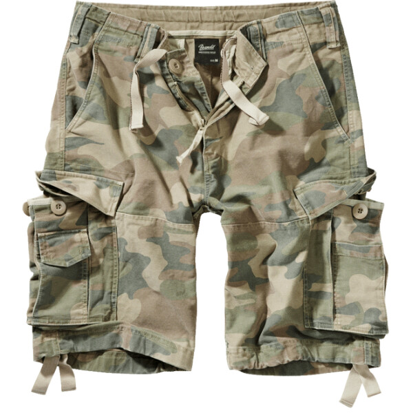Brandit Kalhoty krátké Vintage Classic Shorts woodland světlý 7XL