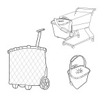 Nákupní košík na kolečkách Reisenthel Carrycruiser Frame Rhombus midnight gold