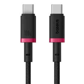 Baseus Dura (P10377803U01-03) Rychlonabíjecí kabel USB-C/USB-C 100W 2m červeno-černá (P10377803U01-03)