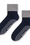 Dámské ponožky s protiskluzovou úpravou ABS 126 tmavě modrá 35-37