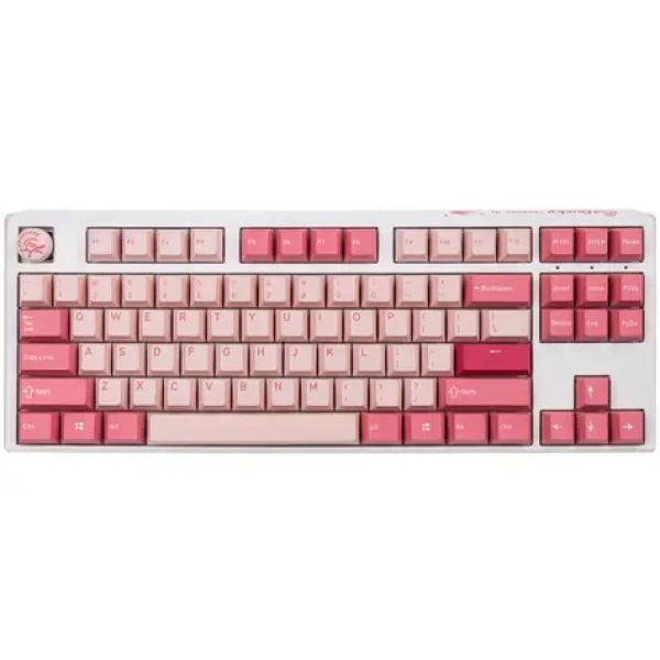 Ducky One 3 TKL Cherry MX-Silent-Red růžová / herní klávesnice / mechanická / drátová USB-C / US (DKON2187-SUSPDGOWWPC2)