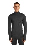 ICEBREAKER Mens 200 MFine Ace LS Half Zip Mock Neck, Jet Hthr-011 (vzorek) velikost: M