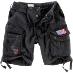 Kalhoty krátké Airborne Vintage Shorts Patch černé L