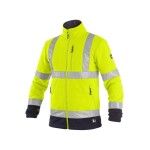 CXS Canis Bunda CXS PRESTON výstražná softshell žluto - modrá