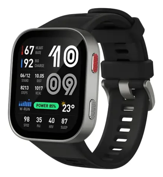 Amazfit Bip Max stříbrná / Chytré hodinky / AMOLED 2,07" / GPS / BT 5.3 (W2568EU1N)