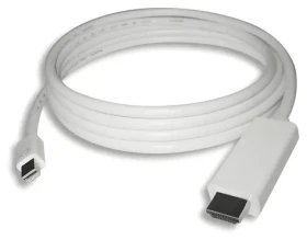 PremiumCord Kabel mini DisplayPort 1.2 – HDMI 2.0 bílá / Kabel / 4K 60Hz / M/M / 2 m (kportadmk04-02)
