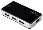 Digitus DA-70231 černá / USB hub / 4 porty / USB 3.0 / s napájením (DA-70231)