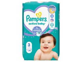 Pampers Active Baby, vel. 3, 66 ks